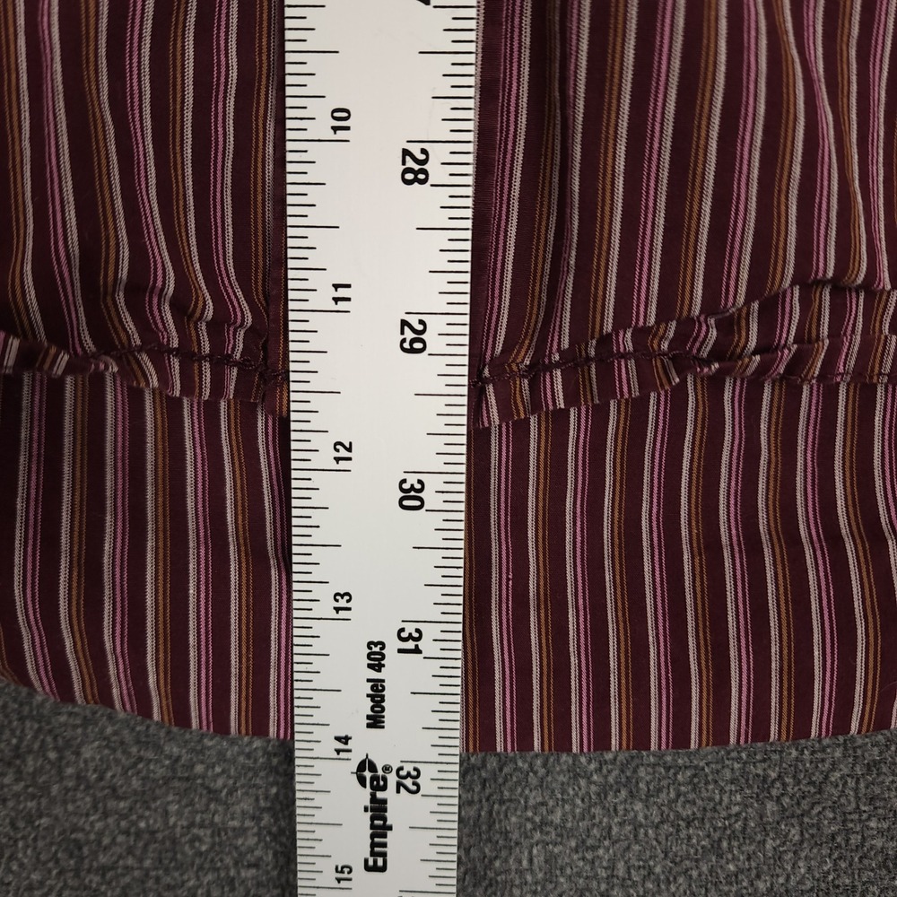 Keanan Duffty England's Dreaming Mens XXL Burgundy Stripe Button Down Shirt - Picture 4 of 8